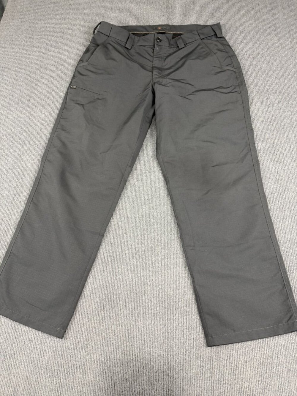 5.11 Tactical Mens Gray Ripstop Straight Leg Work Pants 36x30